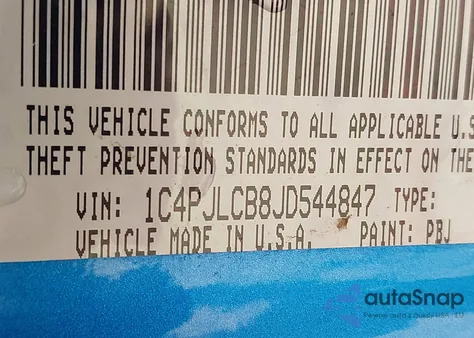 2018 Jeep Cherokee Latitude Fwd from USA, damaged, VIN 1C4PJLCB8JD544847